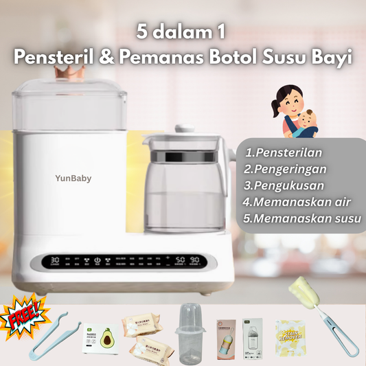 Yunbaby 5-in-1 Baby Bottle Sterilizer & Warmer X9P