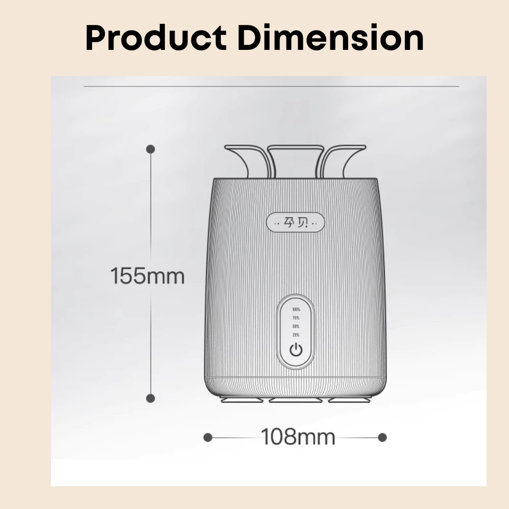 Baby Electric Milk Shaker & Warmer Yunbaby Baby Bottle Shaker Automatic Adjustable Keeping Constant Temperature